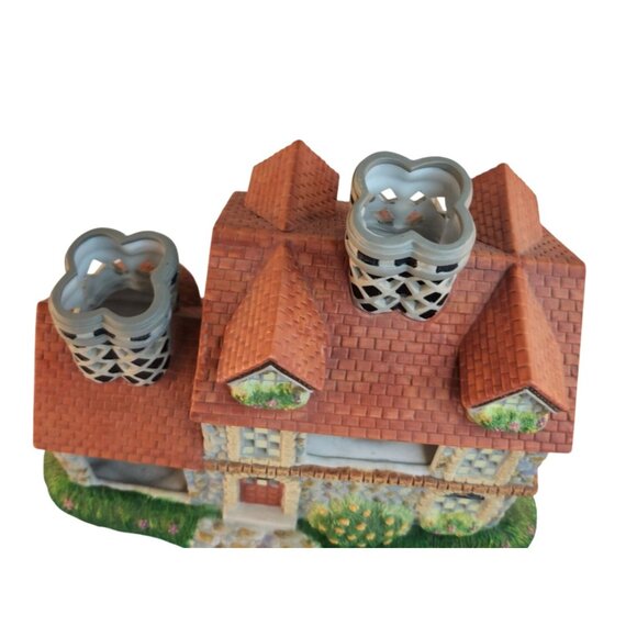 PartyLite Olde World Village Bristol House P7322 Tealight Holder 1990s Boxed - Picture 6 of 13